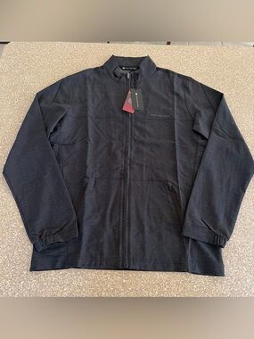 Travis Mathew Men's Black Lightweight Full-Zip Jacket